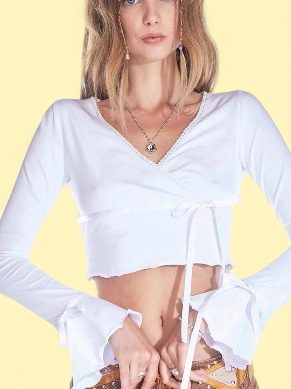 dELiA*s lace bow top